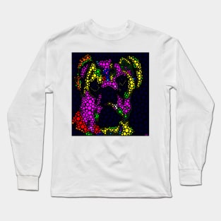 Pugs are People Too Abstract Long Sleeve T-Shirt